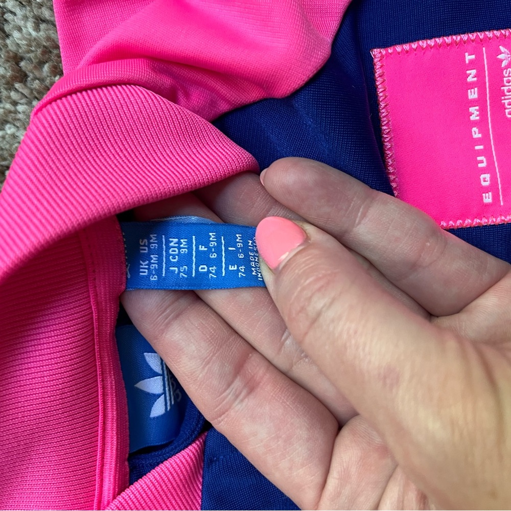 Adidas Pink and Blue Baby Girl Track Suit - Picture 4 of 4